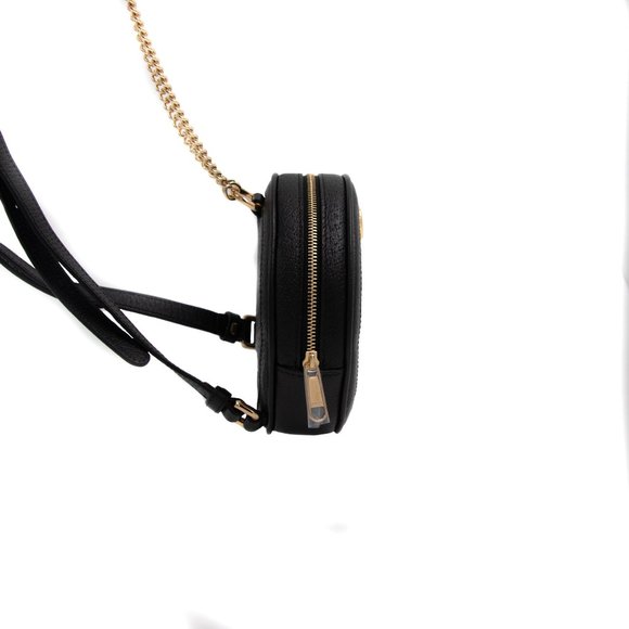 Gucci 8384 - Ophidia Mini GG Round Leather Black Backpack Bag main image 11